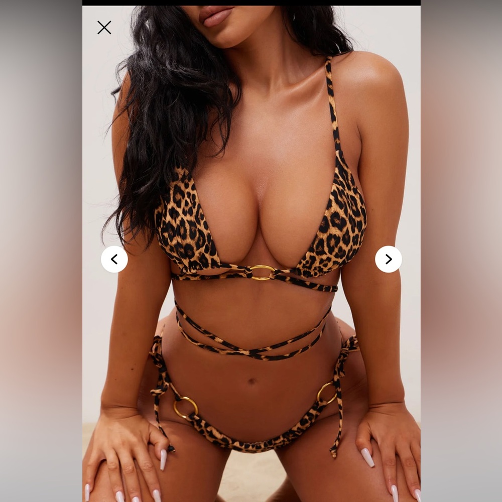 Fashion Nova Leopard Print Bikini